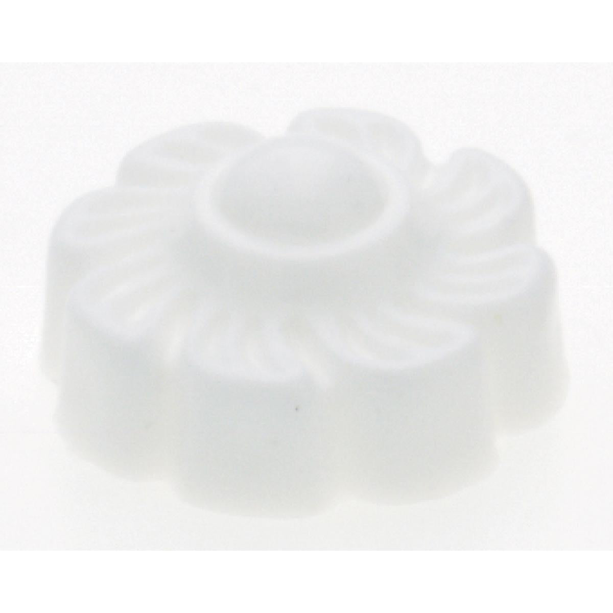 Satco 90-245 Plastic Lock-Up Caps 1/8 IP White Finish With Pull Chain Hole 1" Diameter