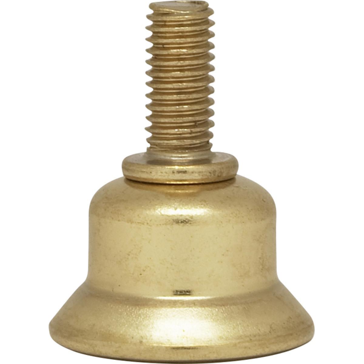 Satco 90-2458 Steel Riser 1/4-27 Brass Plated 1/2" Height