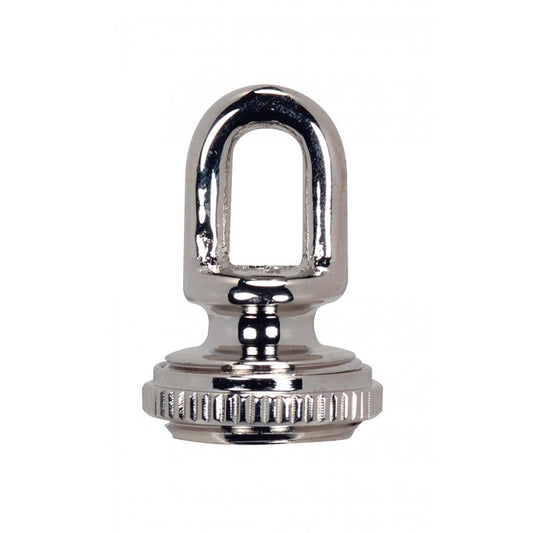 Satco 90-2613 Screw Collar Loop 1/4IP Cast Brass Nickel Finish