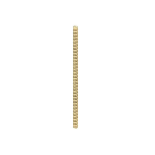 Satco 90-5192 1/8 IP Steel Yellow Zinc Plated 24" Length 3/8" Wide