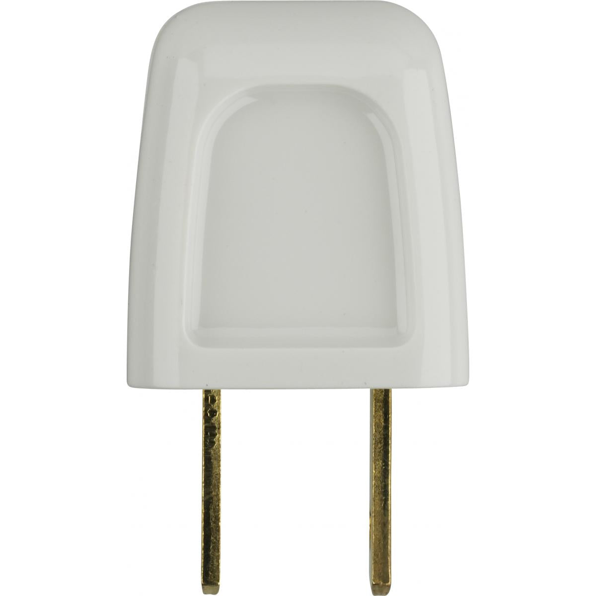 Satco 90-631 Quick Connect Plug Non Polarized 18/2-SPT-1 10A-125V White Finish