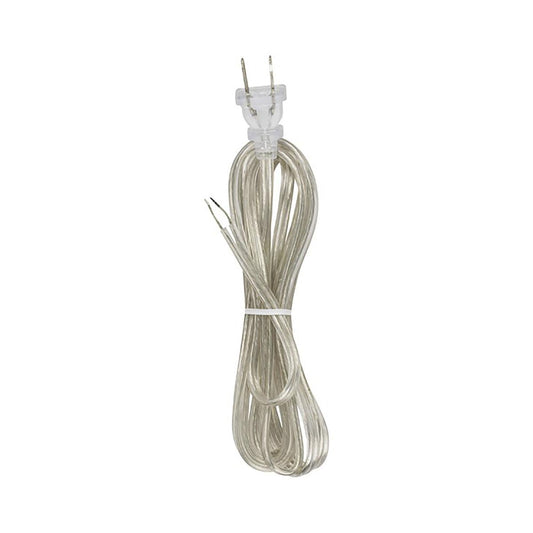 Satco 90-967 18/2 SPT-2-105C All Cord Sets - Molded Plug - Tinned Tips 3/4in. Strip with 2in. Slit 36in. Hank - 200 Ctn 8 Ft.