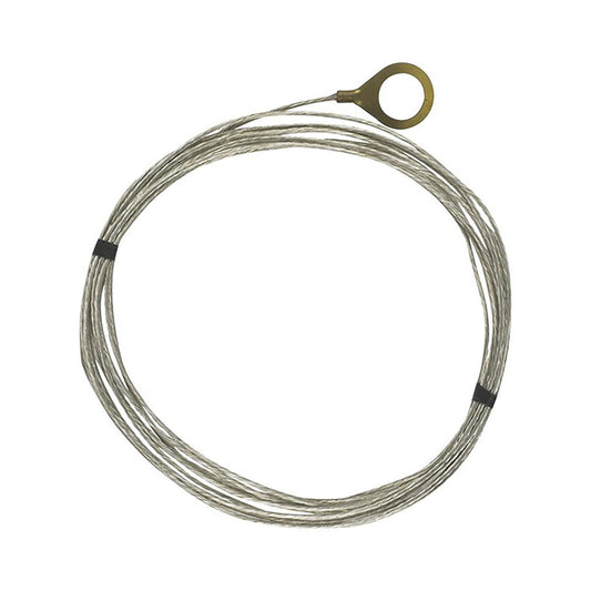 Satco 93-334 10 Foot 18/1 Tinned Copper Ground Wire 1/8 IP Round Ground Lug