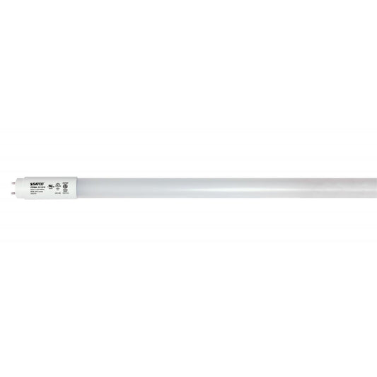 Satco S11910 11.5 Watt T8 LED 3000K Medium Bi Pin base 120-277 Volt Type B Ballast Bypass Single or Double Ended Wiring