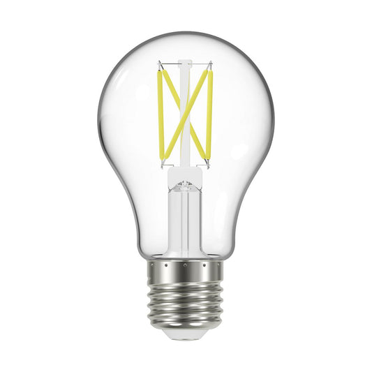 Satco S12410 5 Watt LED A19 Clear Medium Base 4000K 90 CRI 120 Volt