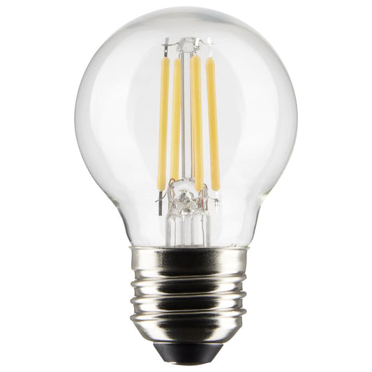 Satco S21217 4 Watt G16.5 LED; Clear; Medium base; 90 CRI; 4000K; 120 Volt