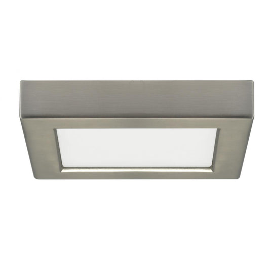 Replacement for Satco S21503 10.5 watt 5.5" Flush Mount LED Fixture 3000K Square Shape Brushed Nickel Finish 120 volts - NOW 62/1707