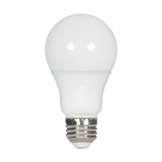 Satco S28563 10 Watt A19 LED Frosted 5000K Medium base 120 Volt 4-pack