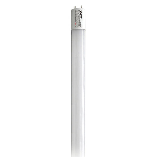 Satco S39900 9 Watt T8 LED 2Ft 3000K Medium Bi Pin base Type B Ballast Bypass Single or Double Ended Wiring