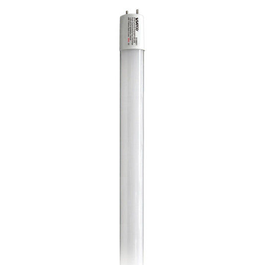 Satco S39901 9 Watt T8 LED 2Ft 3500K Medium Bi Pin base Type B Ballast Bypass Single or Double Ended Wiring