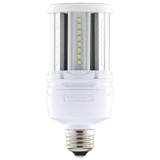 Satco S49390 18W/LED/HP/850/100-277V/E26 18 Watt LED HID Replacement; 80 CRI; 5000K; Medium base; Economy Hi-Pro