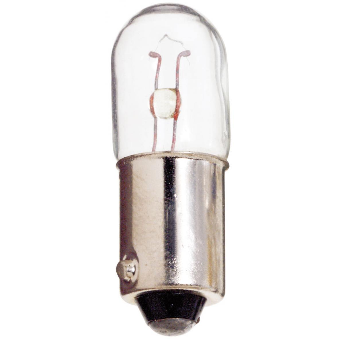 Satco S6910 44 1.58 Watt miniature T3 1/4 3000 Average rated hours Miniature Bayonet base 6.3 Volt