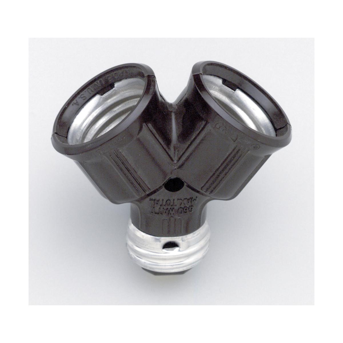 Satco S70-541 Bakelite Single To Twin Lamp Holder