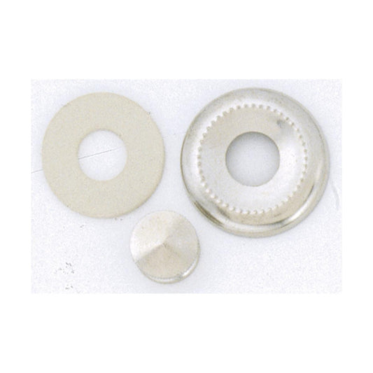 Satco S70-639 Ceiling Glass Lock-Up Nickel Plated Finish