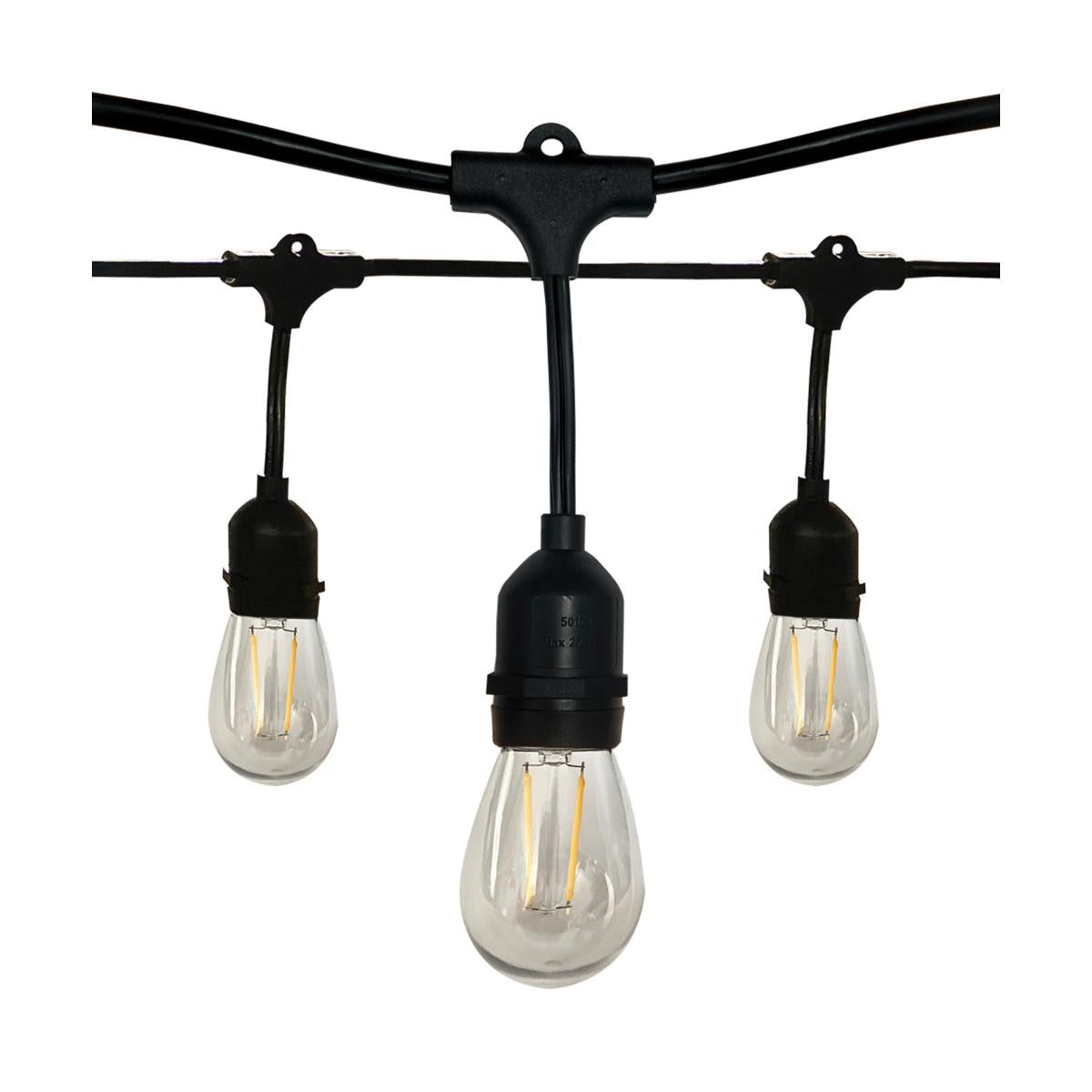 Satco S8020 24FT LED String Light Includes 12Light Filament LED bulbs Payless4Lighting