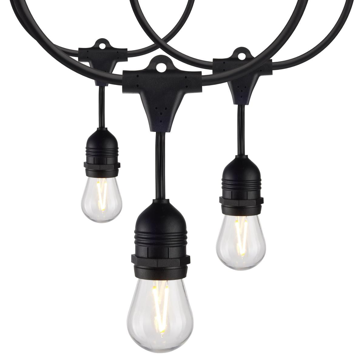 Satco S8030 24FT/LED/SL/S14/822K/120V 24Ft; LED String Light; Includes 12-S14 bulbs; 2000K; 120 Volts