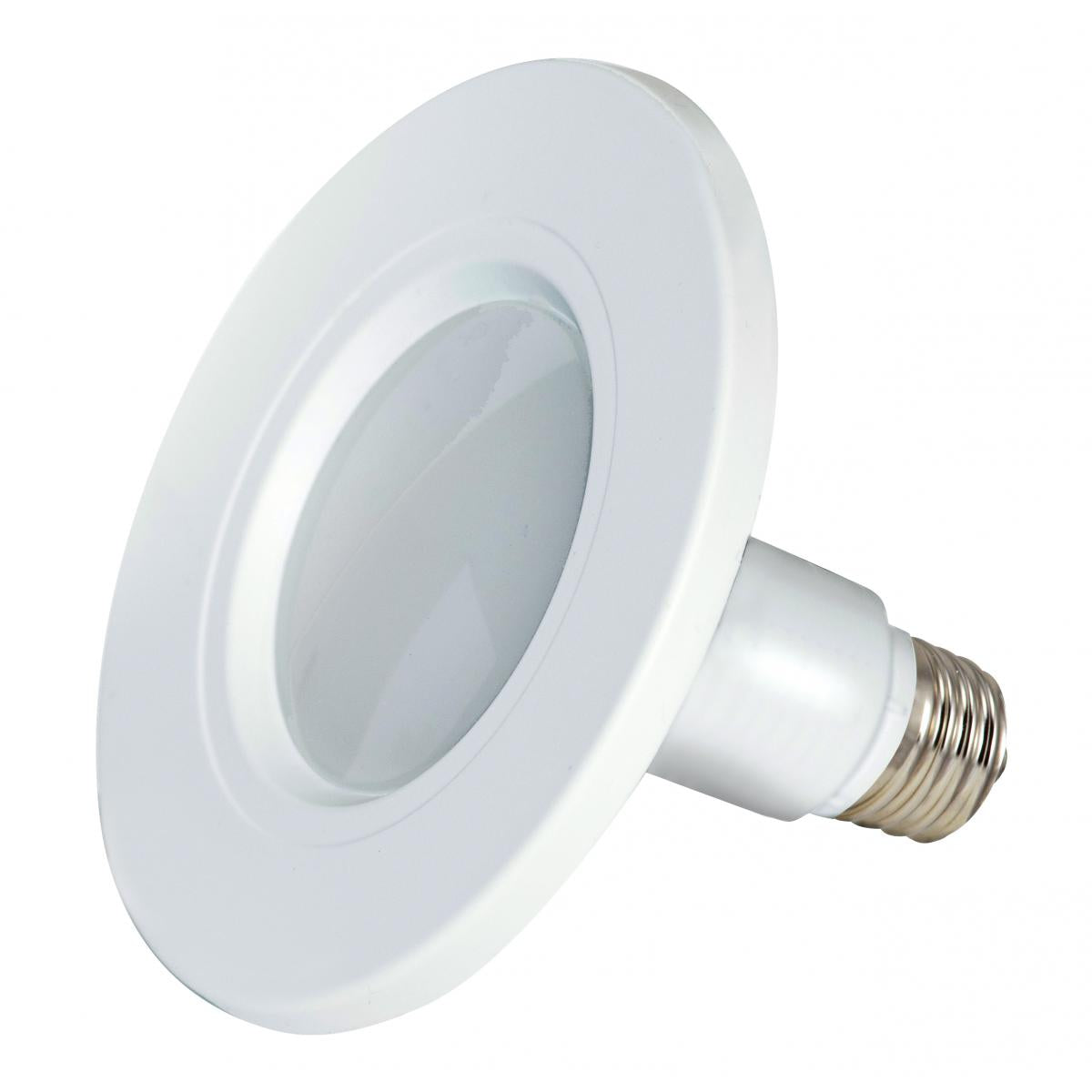 Satco S9598 8.5W/LED/4"TRIM/2700K/120V/2PK 8.5 watt Downlight Retrofit LED 4" Trim 2700K Medium base 120 volts 115 deg. beam spread 2-pack