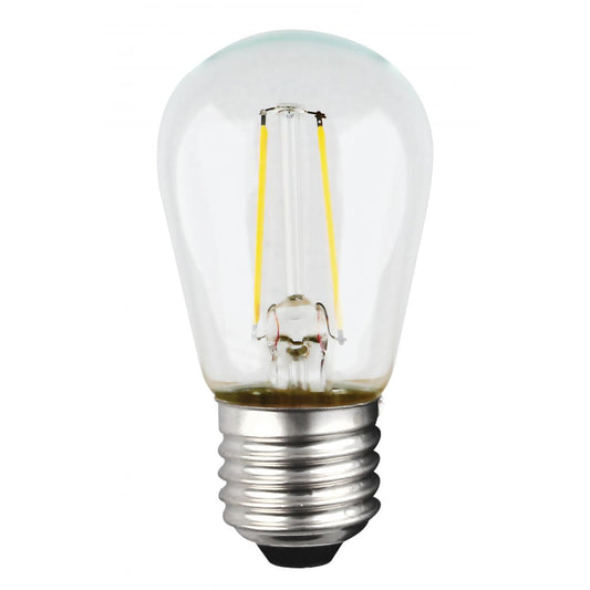 Satco S9807 1WS14/LED/CL/27K/120V/ND 1 Watt LED S14 Clear Medium base 2700K 120 Volt