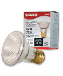 Satco S2231 39PAR20/HALOGEN/ 39-Watt PAR20 120V Narrow Spot
