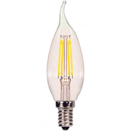 Replacement for Satco S9867 3.5CFC/LED/CL/50K/120V LED 4W 5000K CA11 E12 Candelaba Base - NOW S29867
