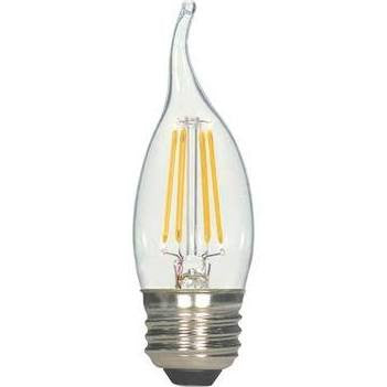 Replacement for Satco S9264 4.5EFC/LED/27K/120V 4.5W Flametip LED E26 Filament 2700K - NOW S21284