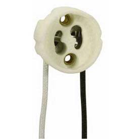Satco 90-1552 Round Halogen Socket GU10 w/Mounting Holes