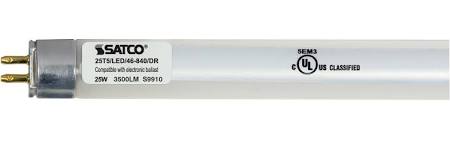 Replacement for Satco S9911 25T5/LED/46-850/DR 25W LED T5 5000K Works with Ballast - NOW S29911
